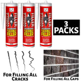 3X Gorilla Filler White 320ml Instant Filler